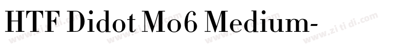 HTF Didot M06 Medium字体转换